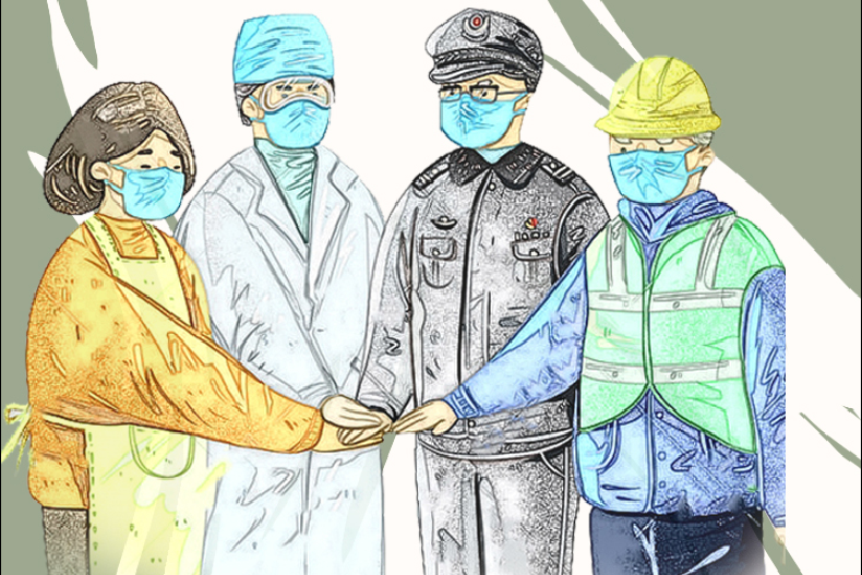 手繪長圖|甘肅戰(zhàn)“疫”故事，“硬核”之下的溫情