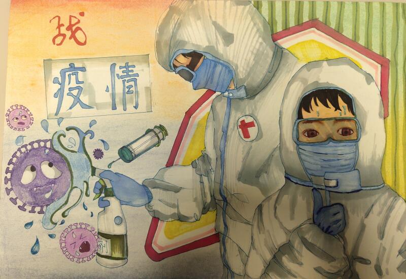 “疫情當(dāng)前，孩子們有‘畫(huà)’說(shuō)”作品展播（三十五）