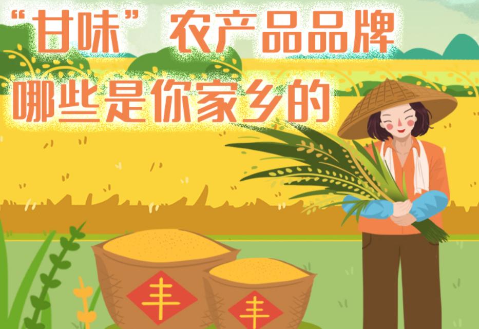一圖帶你了解“甘味”農(nóng)產(chǎn)品品牌 ，哪些是你家鄉(xiāng)的？