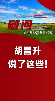  圖解|慰問甘南州各族各界代表 胡昌升說了這些！