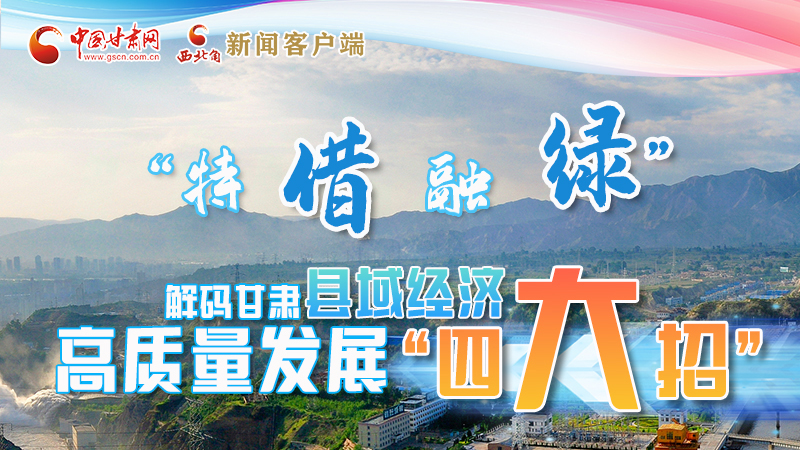 圖解|“特、借、融、綠”解碼甘肅縣域經(jīng)濟(jì)高質(zhì)量發(fā)展“四大招”