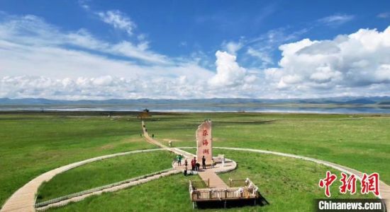 2024年6月，甘肅甘南州碌曲縣尕海湖。(資料圖)高瑩 攝