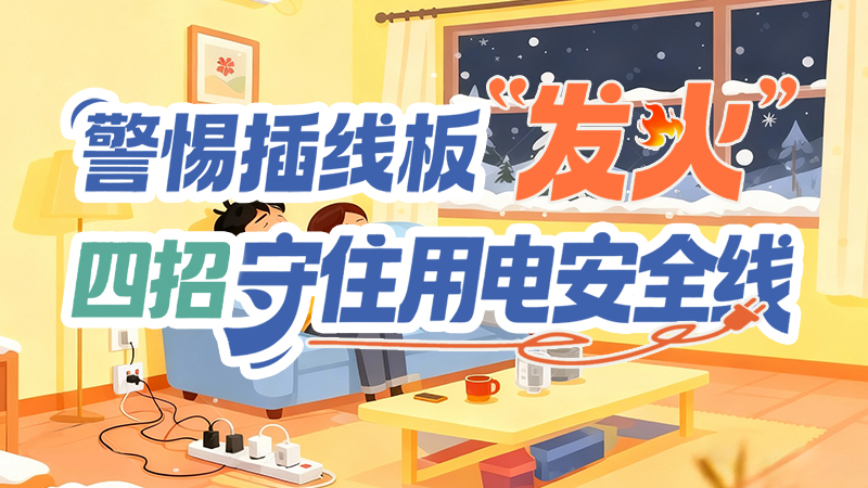 長(zhǎng)圖|警惕插線板“發(fā)火”！四招守住用電安全線